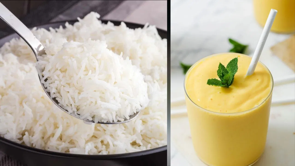 World's Best Rice Basmati great dairy drink is mango lassi