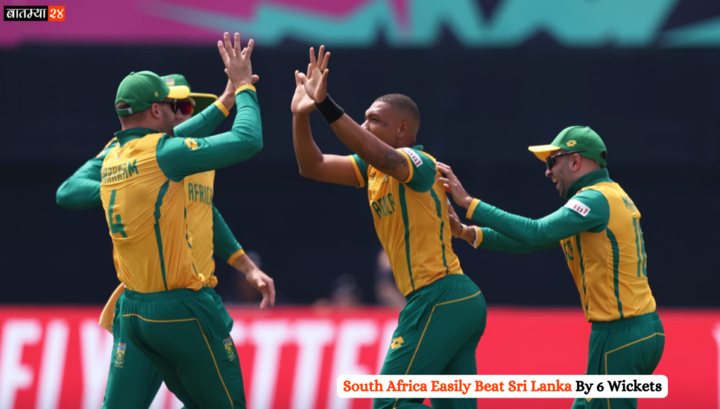 South Africa Easily Beat Sri Lanka By 6 Wickets