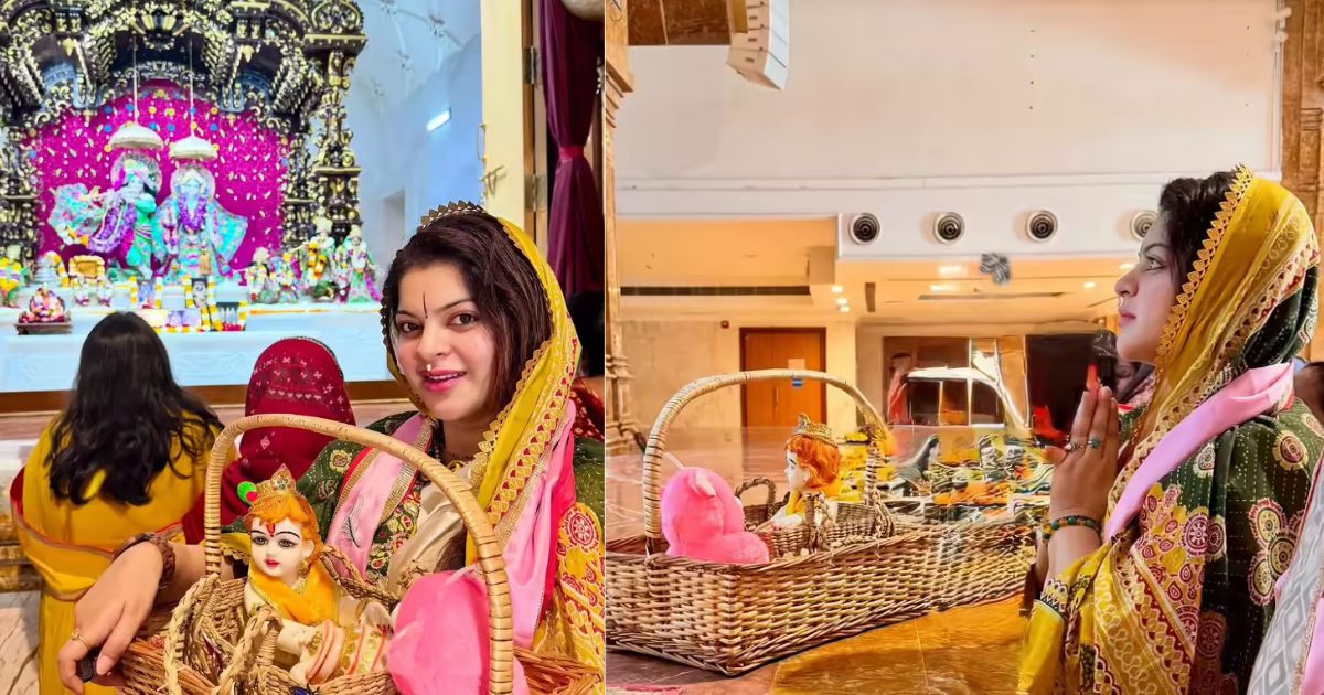 कृष्णावर मनापासून भक्त असलेली एक मराठी अभिनेत्री! मुंबईहून वृंदावनला जाते, ती म्हणते, “जेव्हा कृष्णाचे दर्शन तुमच्यावर …