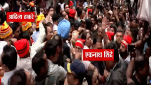 Eknath Shinde and Aditya Thackeray face to face