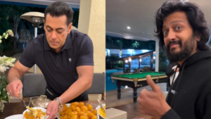 'Bhai's Bhel' was made, and Genelia posted the video.