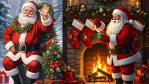 Why are Santa Claus's clothes red and white