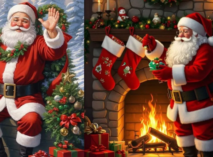 Why are Santa Claus's clothes red and white