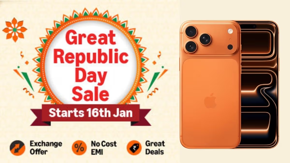 आयफोन 17 प्रो व 17 प्रो मॅक्स स्वस्तात खरेदीची संधी! Amazon Republic Day Sale 2026 मध्ये मोठी सूट