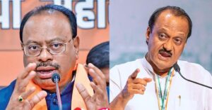 Ajit Pawar vs Chandrashekhar Bawankule (Reaction photo)