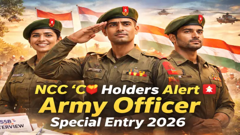 NCC ‘C’ Certificate holders Army Officer Entry 2026 – eligibility & selection | batmya24.com
