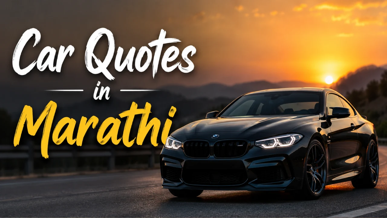 Car Quotes in Marathi: कारप्रेमींसाठी 100+ भन्नाट मराठी कोट्स, स्टेटस आणि प्रेरणादायी सुविचार
