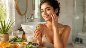 नैसर्गिक Glow आणि निरोगी त्वचेसाठी उपयुक्त फळे, भाज्या, नट्स आणि हेल्दी फूड्स