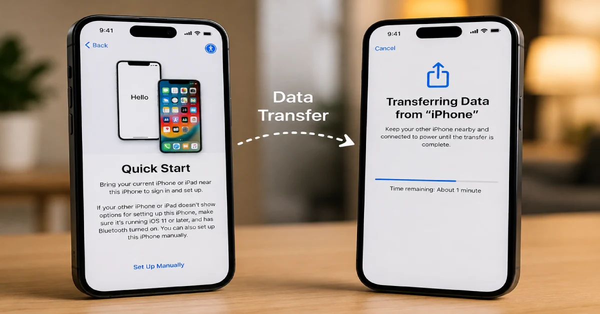 जुन्या iPhone मधून नव्या iPhone मध्ये Data Transfer होत नाहीये? हे उपाय करून पाहा, Quick Start होईल Fix