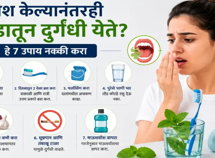 ब्रश करूनही तोंडातून दुर्गंधी येत असल्यास करायचे उपाय