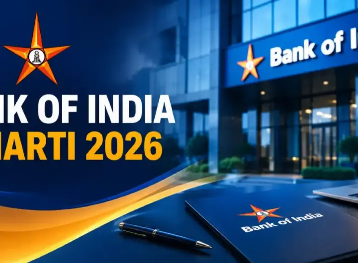 Bank of India भरती 2026 मध्ये Specialist Officer पदांच्या 205 जागा