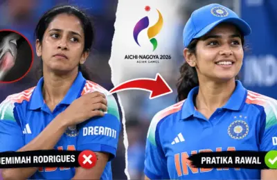 आशियाई क्रीडा स्पर्धेसाठी टीम इंडियात मोठा बदल; जेमिमा रॉड्रिग्जच्या जागी प्रतिका रावलची एन्ट्री
