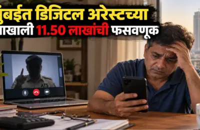 मुंबईत डिजिटल अरेस्ट च्या नावाखाली 11.50 लाखांची फसवणूक, बनावट ATS अधिकाऱ्याने दिली अटकेची धमकी