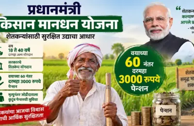 प्रधानमंत्री किसान मानधन योजना: शेतकऱ्यांना वयाच्या 60 वर्षांनंतर दरमहा 3000 रुपये पेन्शन