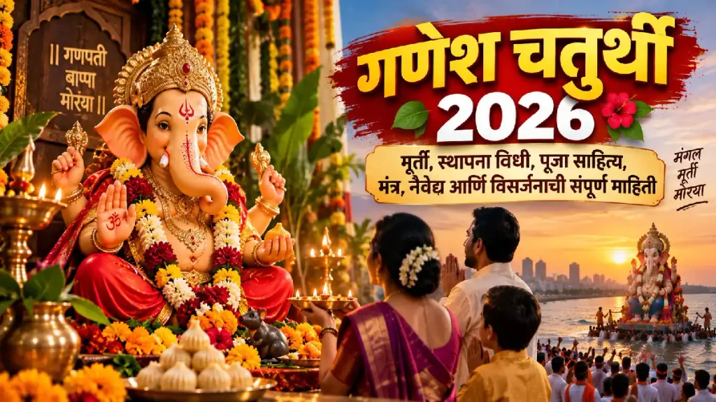 Ganesh Chaturthi 2026 निमित्त गणपती बाप्पाचे स्वागत