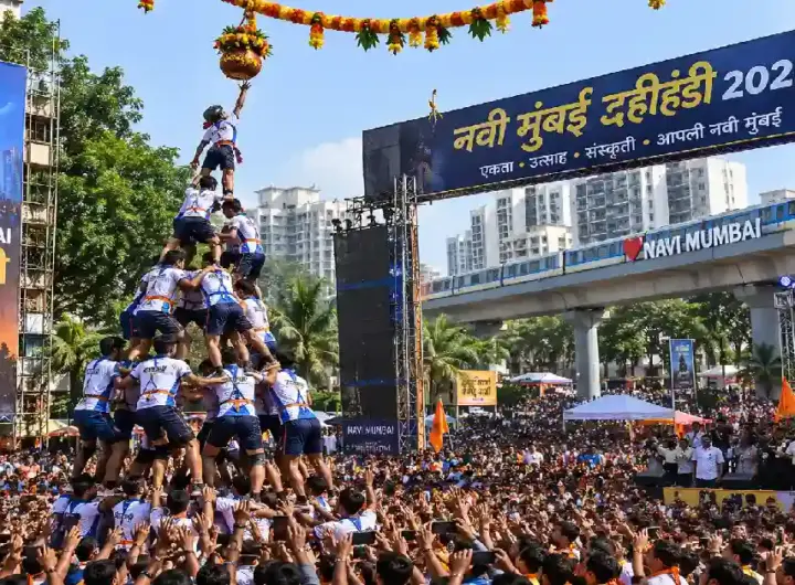 नवी मुंबईत दहीहंडी 2026 चा जल्लोष