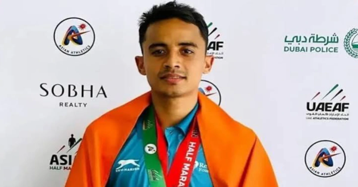 Image Caption:
सावन बरवालने आशियाई क्रीडा स्पर्धेत पुरुष मॅरेथॉनमध्ये रौप्यपदक जिंकत इतिहास रचला.