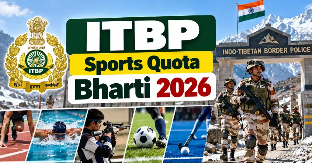 ITBP Sports Quota Bharti 2026